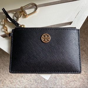 Tory Burch Robinson Card Case Key Ring